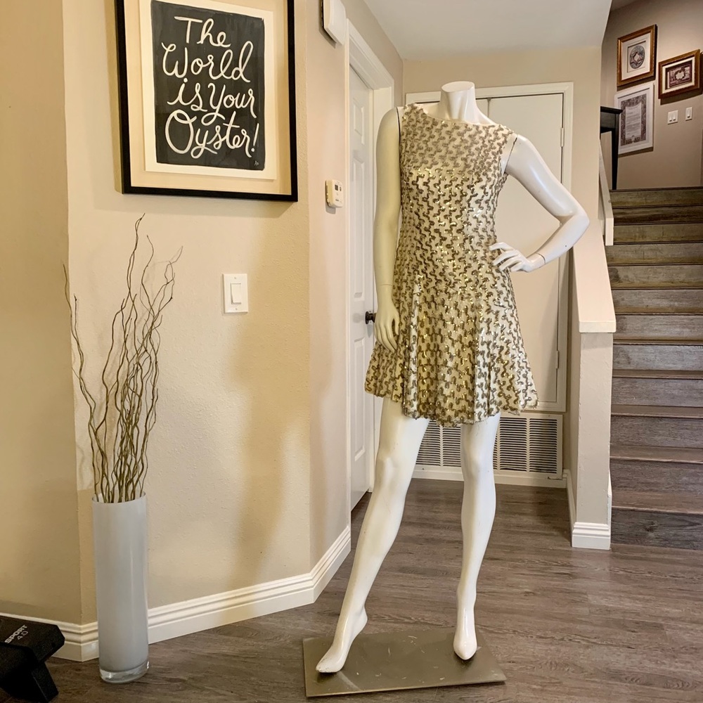 Vintage 60’s sequin drop waist midi dress
